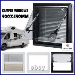Camper Van Motorhome RV Cassette Hinged Windows Caravan Campervan Window Flynet