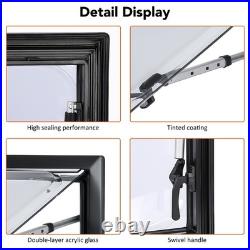 Camper Van Motorhome RV Cassette Hinged Windows Caravan Campervan Window Flynet