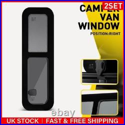 Camper Van Motorhome Side Sliding Opening Windows Conversion Caravan RV Right 2x