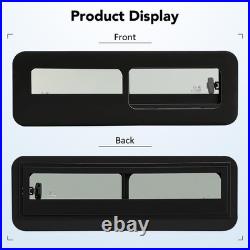 Camper Van Motorhome Sliding Opening Window Waterproof Tempered Glass Dark Tint