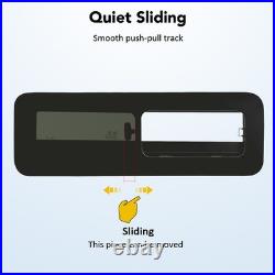 Camper Van Motorhome Sliding Opening Window Waterproof Tempered Glass Dark Tint