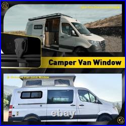 Camper Van Motorhome Universal Sliding Opening Window Glass Dark Tint Waterproof