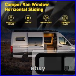 Camper Van Motorhome Universal Sliding Opening Window Glass Dark Tint Waterproof
