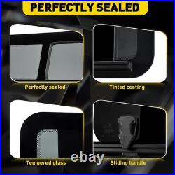Camper Van Motorhome Universal Sliding Opening Window Glass Dark Tint Waterproof