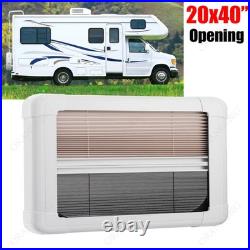 Camper Van RV Cassette Blackout Blinds Flynet Screen for Motorhome Window White Camper Van RV Cassette Blackout Blinds Flynet Screen for Motorhome Window White