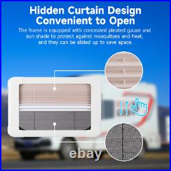 Camper Van RV Cassette Blackout Blinds Flynet Screen for Motorhome Window White Camper Van RV Cassette Blackout Blinds Flynet Screen for Motorhome Window White