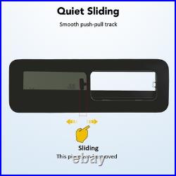 Camper Van RV Horizontal Slide Windows Tempered Glass For Caravans Motorhome