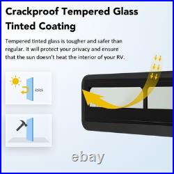 Camper Van RV Horizontal Slide Windows Tempered Glass For Caravans Motorhome