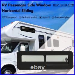 Camper Van RV Horizontal Slide Windows Tempered Glass For Caravans Motorhome