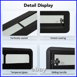 Camper Van RV Horizontal Slide Windows Tempered Glass For Caravans Motorhome