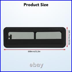 Camper Van RV Horizontal Slide Windows Tempered Glass For Caravans Motorhome