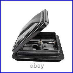 Camper Van Skylight Boat Horsebox Camper Roof Vent Motorhome 420x420mm Jet Black