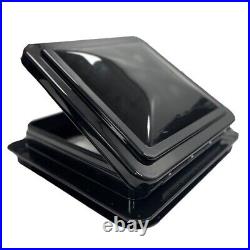 Camper Van Skylight Roof Vent Motorhome Horsebox All Black 420x420mm