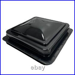 Camper Van Skylight Roof Vent Motorhome Horsebox All Black 420x420mm