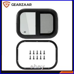 Camper Van Sliding Opening Window For Van Motorhome For Caravans Universal Black