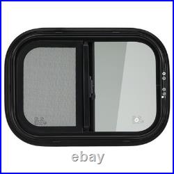Camper Van Sliding Opening Window For Van Motorhome For Caravans Universal Black