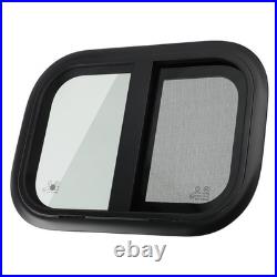 Camper Van Sliding Opening Window For Van Motorhome For Caravans Universal Black