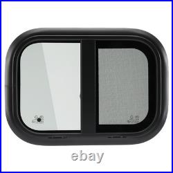 Camper Van Sliding Opening Window For Van Motorhome For Caravans Universal Black