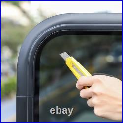 Camper Van Sliding Opening Window For Van Motorhome For Caravans Universal Black