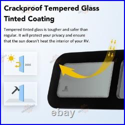 Camper Van Sliding Opening Windows Right SIDE For Caravans Motorhome Dark Tint