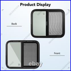 Camper Van Sliding Opening Windows Tempered Glass Universal for Motorhome Window