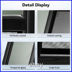 Camper Van Sliding Opening Windows Tempered Glass Universal for Motorhome Window