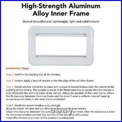 Camper Van Windows Motorhome Hinged & Sliding RV Caravan Horsebox Blinds
