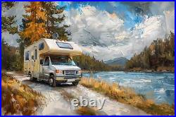 Camper van Motorhome Canvas Picture Print Wall Art Camper van Motorhome Canvas Picture Print Wall Art