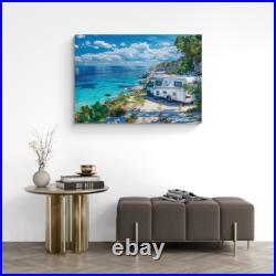 Camper van Motorhome Canvas Picture Print Wall Art