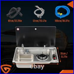 Campervan sink hob stainless steel sink for rv caravan Motorhome Horsebox Van