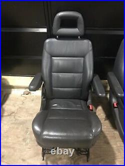 Captain Leather Seats With Armrest Camper van Motorhome VW Ford Conversion DIY