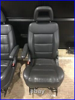 Captain Leather Seats With Armrest Camper van Motorhome VW Ford Conversion DIY