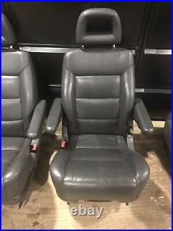 Captain Leather Seats with Twin Armrests Camper Van Motorhome Conversion VW Ford