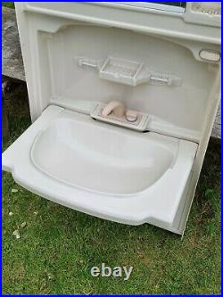 Caravan Plastic Fold Down Sink Vanity Unit Motorhome Camper Van Conversion Boat