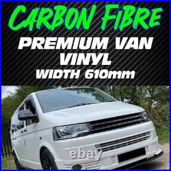 Carbon Fibre Van Vinyl Wrap Roll Fablon Film Sticker Camper Van Motorhome