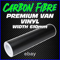 Carbon Fibre Van Vinyl Wrap Roll Fablon Film Sticker Camper Van Motorhome