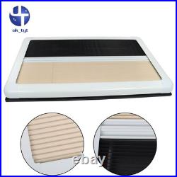 Cassette Sliding Hinged Window +Caravan Blind For Motorhome Camper Van 800x500mm