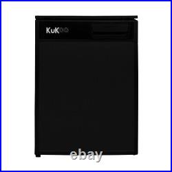 Compressor Fridge Freezer 46.5L 12/24V DC LED Camper Van Caravan Motorhome Black