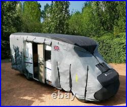 CoverPro Motorhome Cover 5.7-6m Black Grey Waterproof UV Camper Van Protector