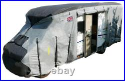 CoverPro Motorhome Cover 5.7-6m Black Grey Waterproof UV Camper Van Protector