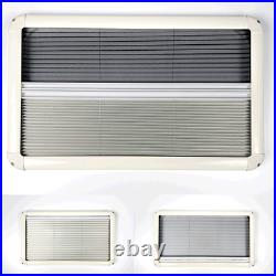 Cream Camper Van Pleated Blind & Flyscreen For Caravan Motorhome RV 111cmx53cm