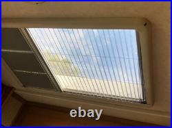 Cream Camper Van Pleated Blind & Flyscreen For Caravan Motorhome RV 111cmx53cm