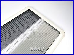 Cream Camper Van Pleated Blind & Flyscreen For Caravan Motorhome RV 112x43cm