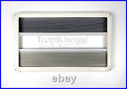 Cream Camper Van Pleated Blind & Flyscreen For Caravan Motorhome RV 112x43cm