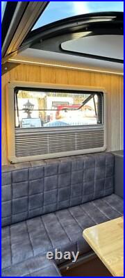 Cream Camper Van Pleated Blind & Flyscreen For Caravan Motorhome RV 145cm x 55m