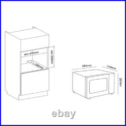 Crusader Microwave 700w Flatbed Caravan Motorhome Campervan Boat Van Low Watt