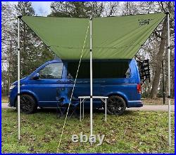 DELUX Sun Canopy Awning VW Camper Van Motorhome Camper Car 2.4m x 3m ARMY GREEN