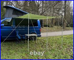 DELUX Sun Canopy Awning VW Camper Van Motorhome Camper Car 2.4m x 3m ARMY GREEN