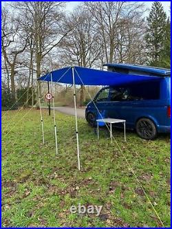 DELUX Sun Canopy Awning VW Camper Van Motorhome Camper Car 2.4m x 3m DARK BLUE