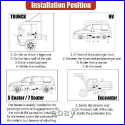 Diesel Heater 12V 8KW Caravan Camper Van Air Motorhome Night Parking Hot Xmas UK